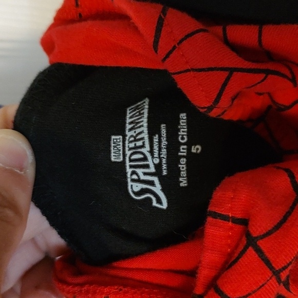 Spider-Man Miles Kids Black and Red Hoodie - Picture 5 of 7
